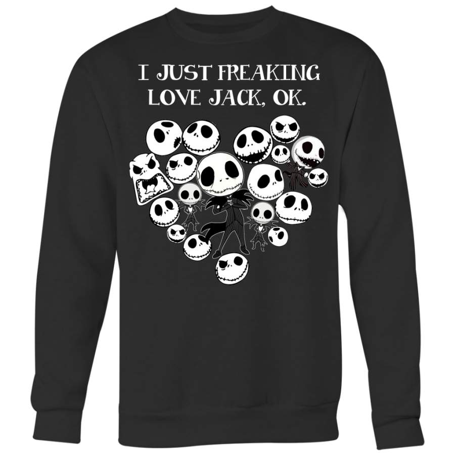 I Just Freaking Love Jack Ok Shirt, Jack Skellington Shirt, Nightmare Before Christmas Shirt