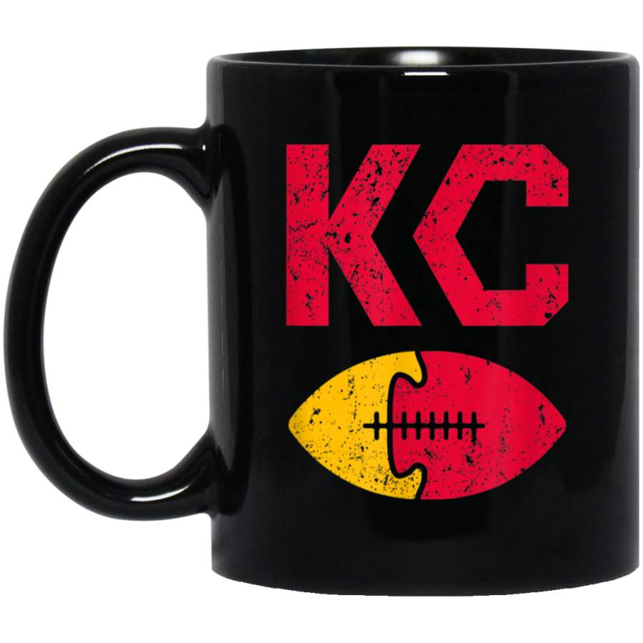 KC Vintage Football Kansas City Arrowhead Distressed Mug