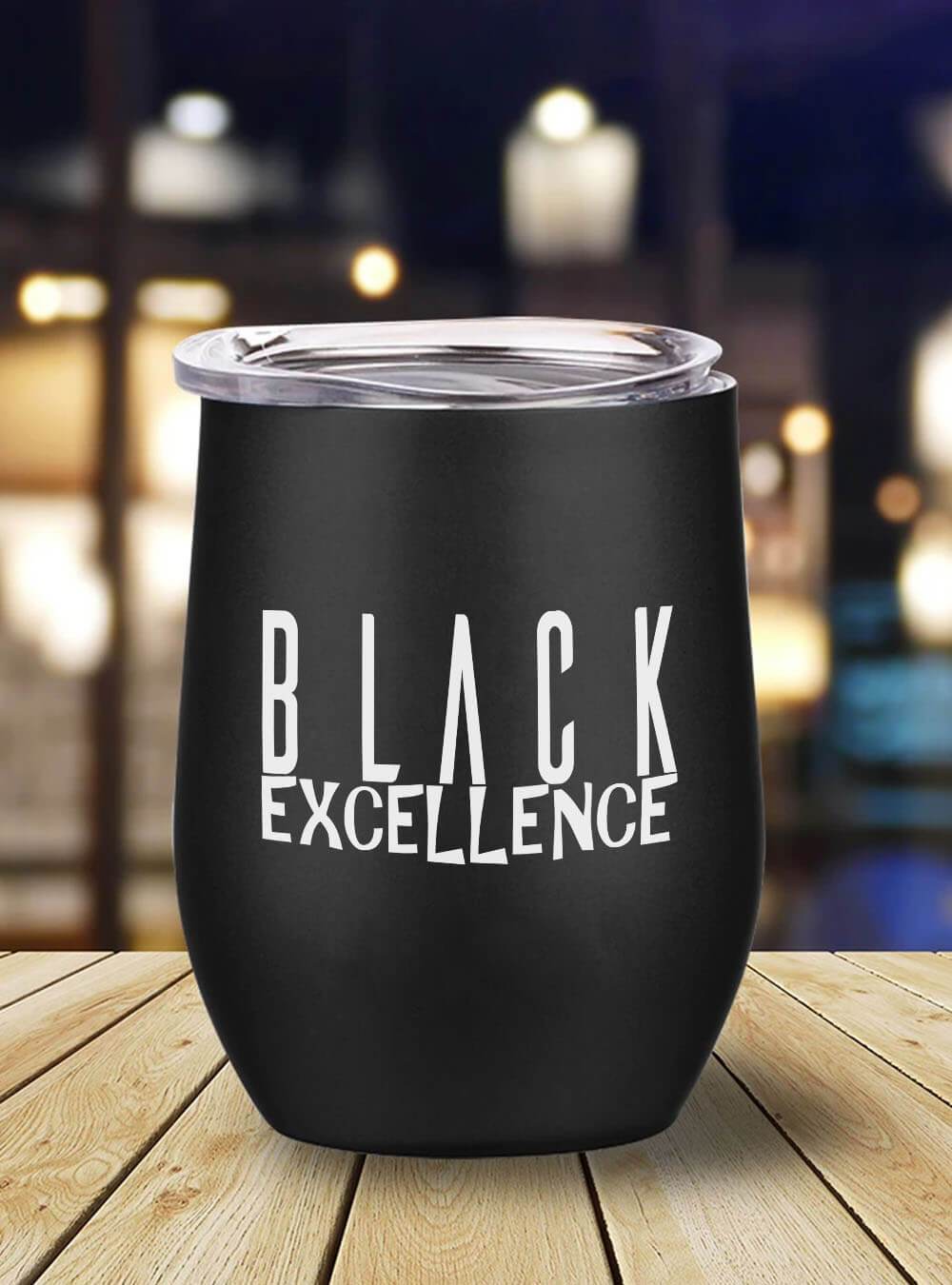 African Tumbler Mug Black Excellence Melanin Stainless Steel Wine Tumbler Mug Black History Gift Ideas BPS8250
