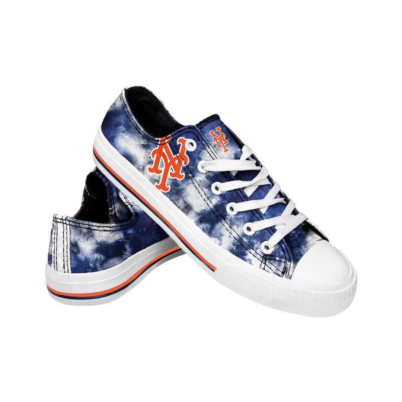 New York Mets MLB Womens Low Top Tie-Dye Canvas Shoe