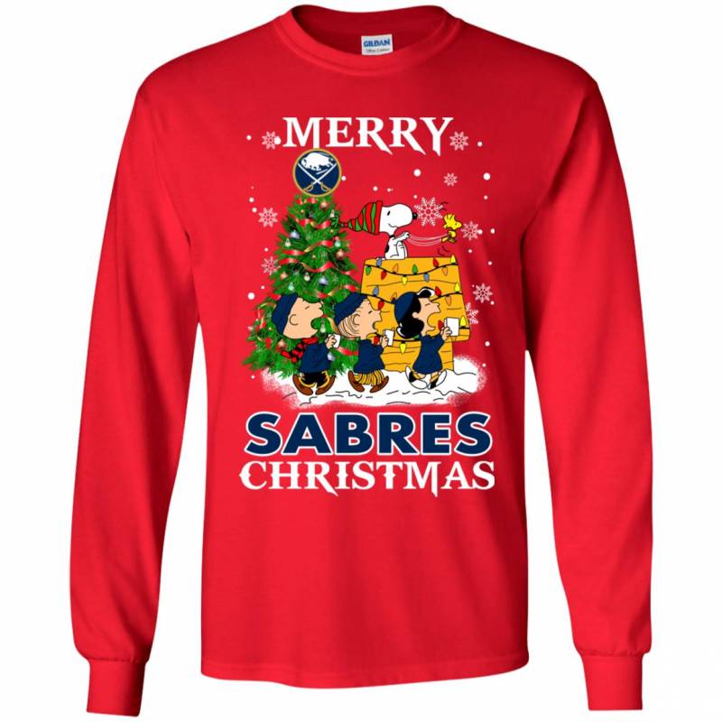 Merry Buffalo Sabres Christmas Snoopy Ugly Sweater Style Shirts