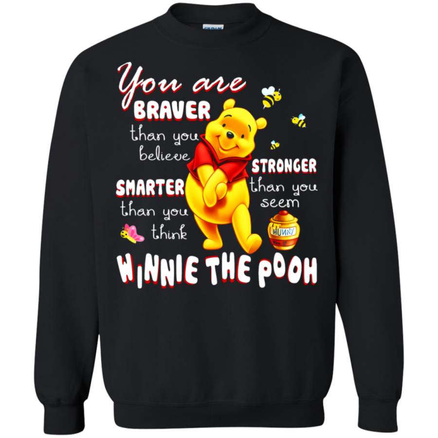 AGR You Are Braver Stronger Smarter Winnie The Pooh Sweatshirt