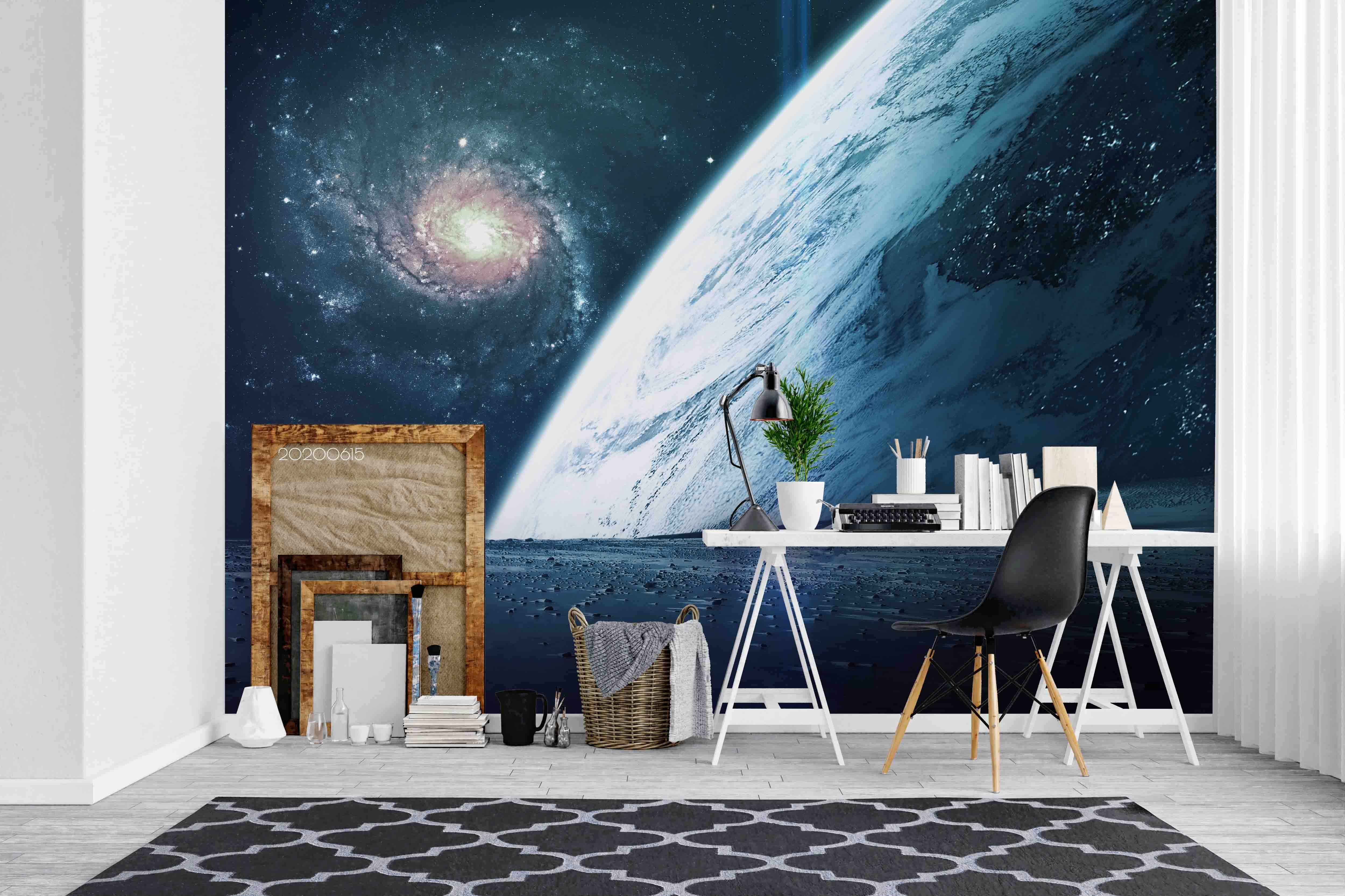 3D Space Nebula Planet Wall Mural Wallpaper Lxl 92