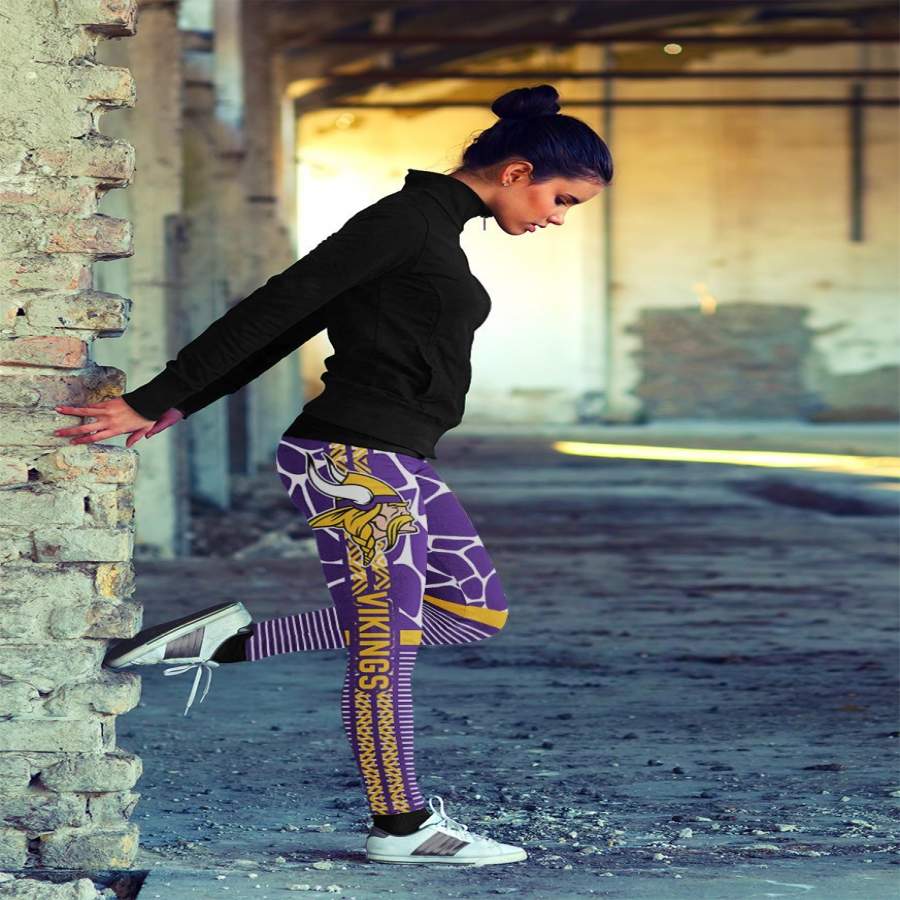 Cool Air Lighten Attractive Kind Minnesota Vikings Leggings