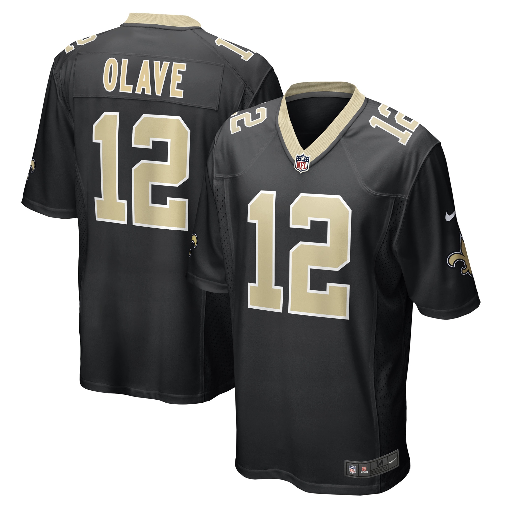 Chris Olave New Orleans Saints 2022 NFL Draft First Round Pick Game Jersey – Black