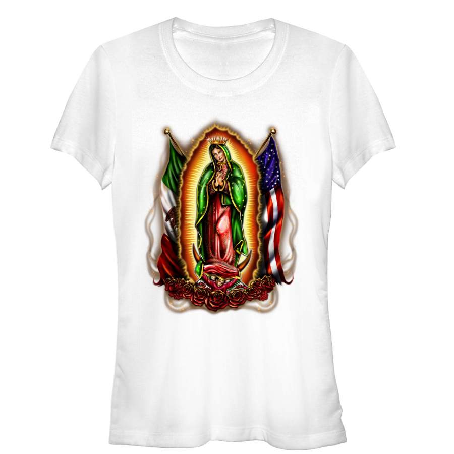 Aztlan Junior’s Our Lady of Guadalupe  T Shirt White S