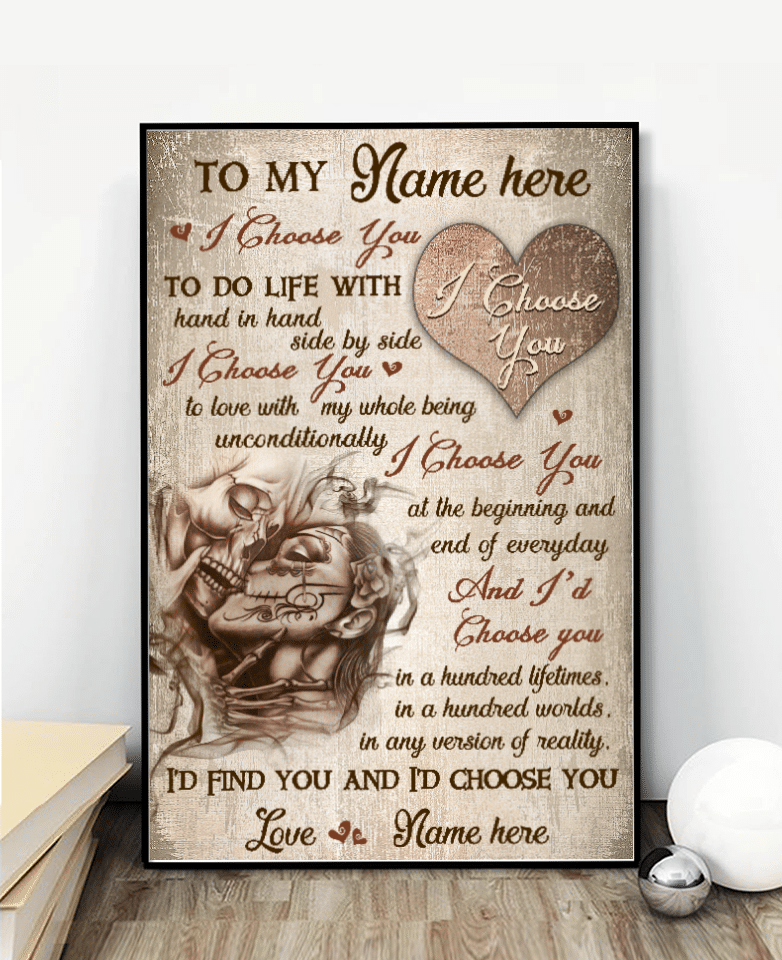 Skull I Choose You Custom Poster GG