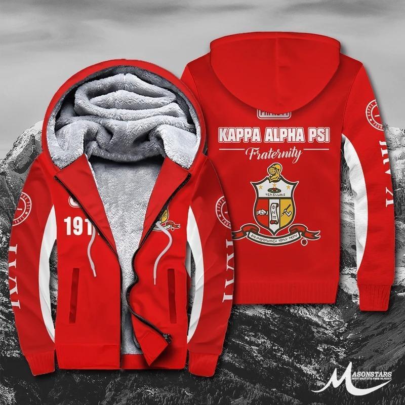 Greek Life Hoodie – Kappa Alpha Psi Fraternity 1911 Sherpa Hoodie J5