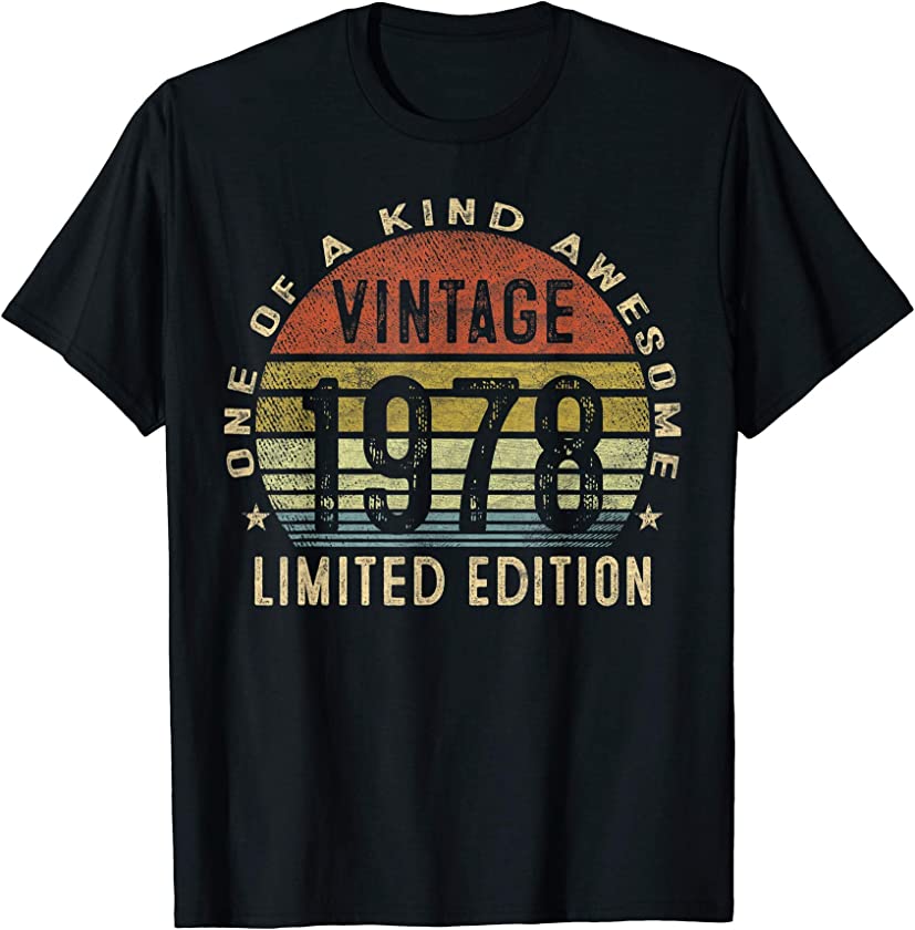 42 Year Old Gifts Vintage 1978 Limited Edition 42nd Birthday T-Shirt