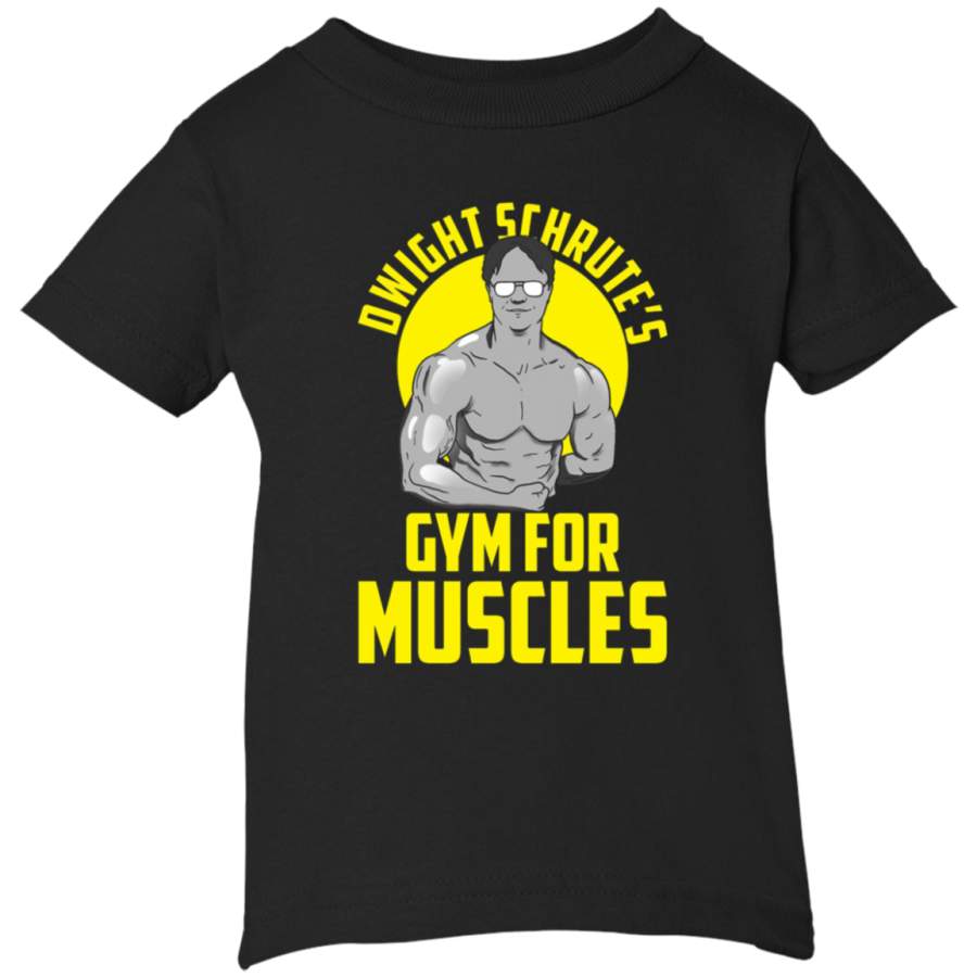 AGR Dwight Schrute gym muscles Infant Short Sleeve T-Shirt