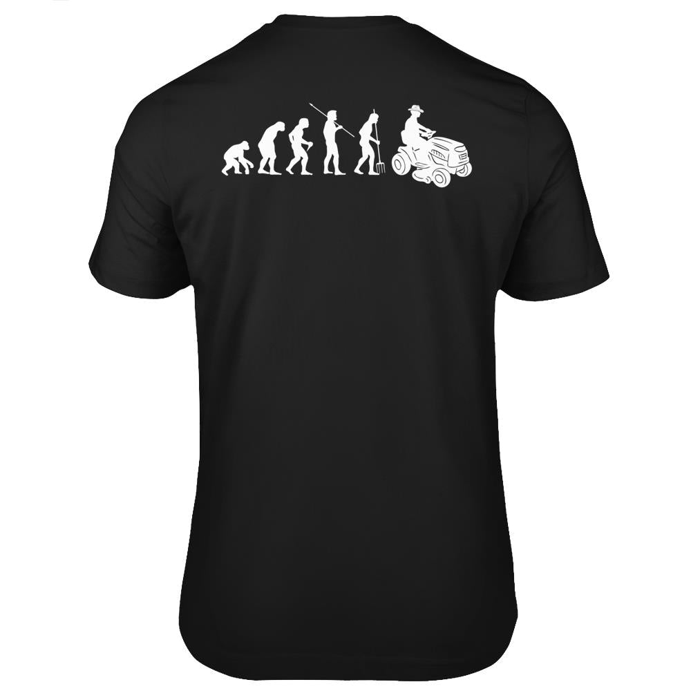 Lawn Tractor Evolution Ride-On Mower- Lawn Mower T Shirts Print On Back ...