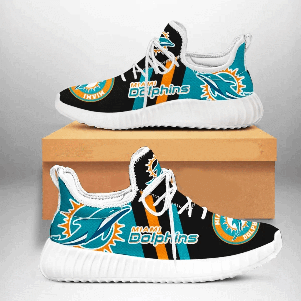 Miami Dolphins Sneakers Custom 9 Shoes White Shoe