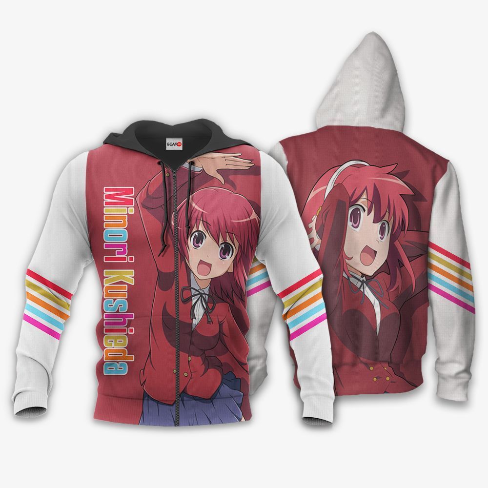 Toradora Minori Kushieda Hoodie Shirt Anime Zip Jacket