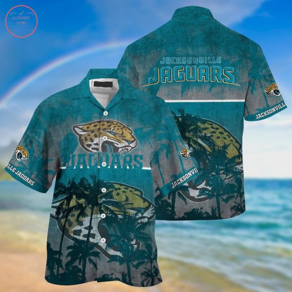 Gift For Husband Dad Jacksonville Jaguars Palm Hawaii Shirt Ha42954