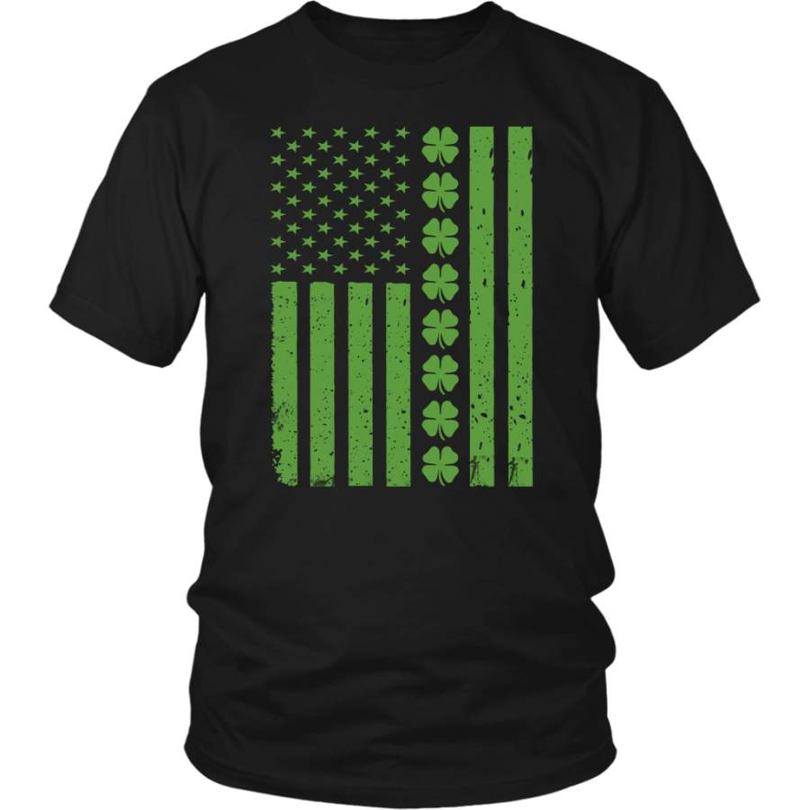 St Patricks Day Irish American Flag T-Shirt