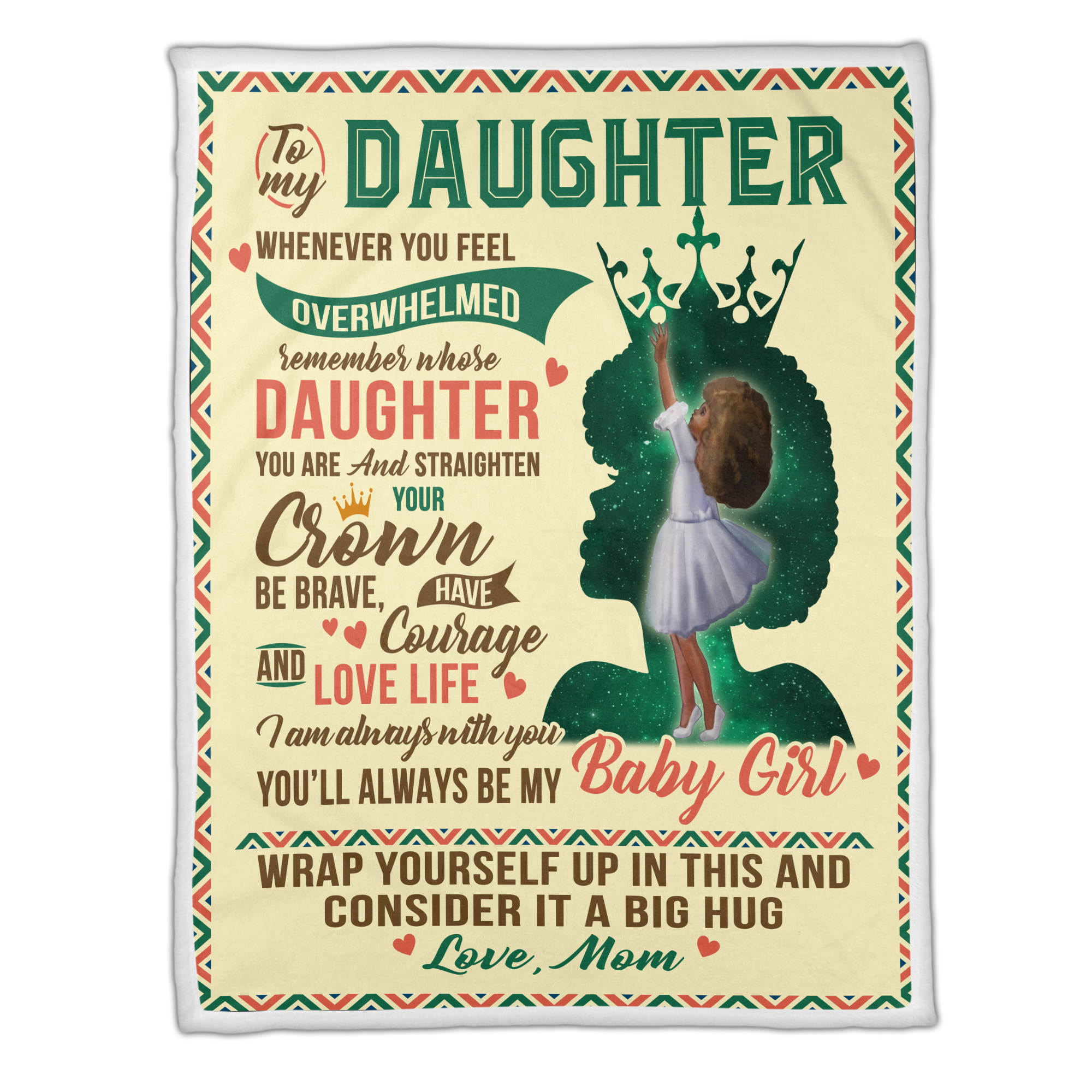 To My Daughter Remember Whose Daughter You Are Blanket