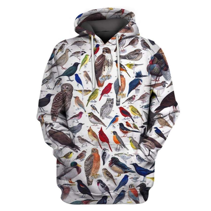 3D All Over Print Birds Hoodie