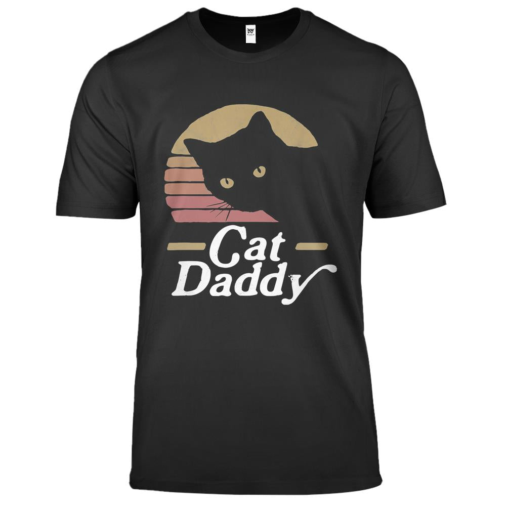 Cat Daddy Vintage Eighties Style Cat Retro Distressed Premium T Shirts