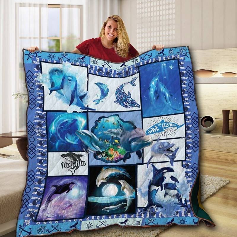 Dolphin Cute NTTH011298 Quilt