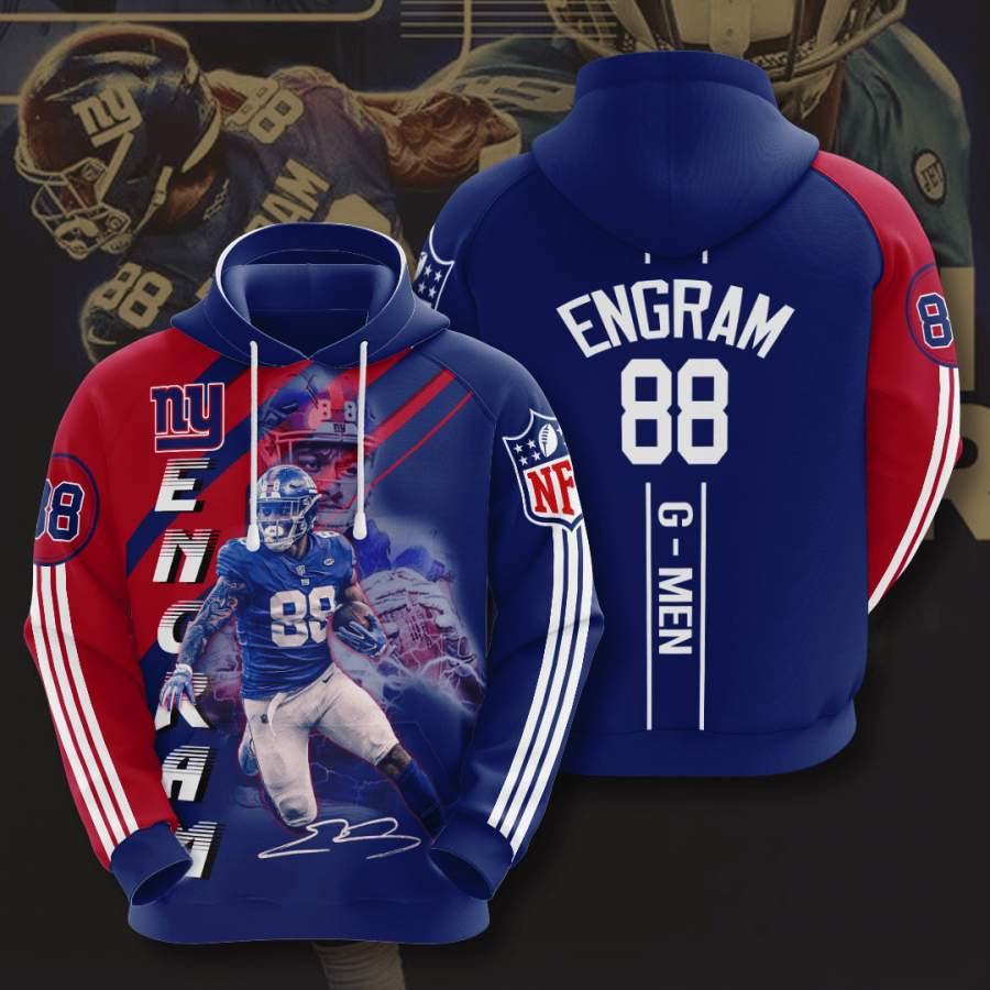 New York Giants Evan Engram Hoodie 3D Style4918 All Over Printed