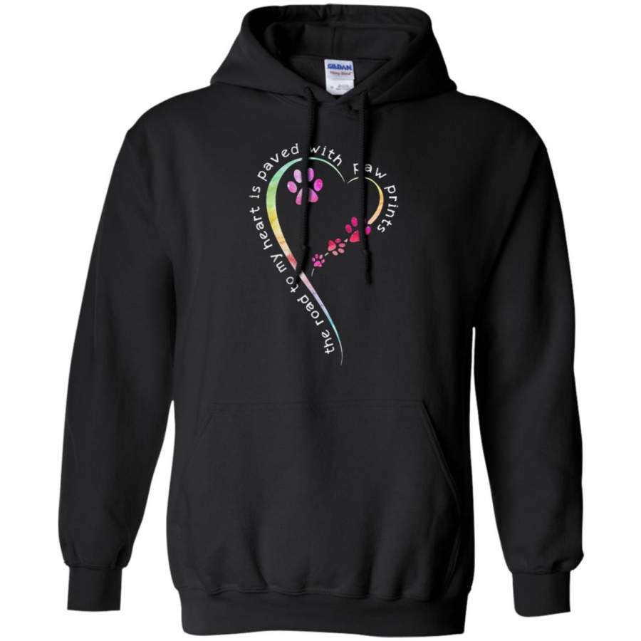 The road to my heart is paved with paw prints Hoodie – Moano Store