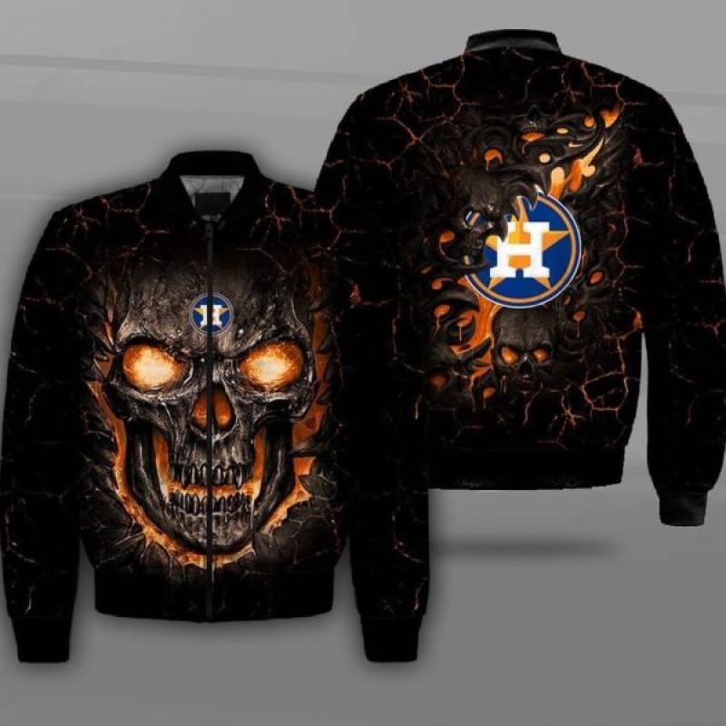 Houston astros lava skull all over printed shirt – maria