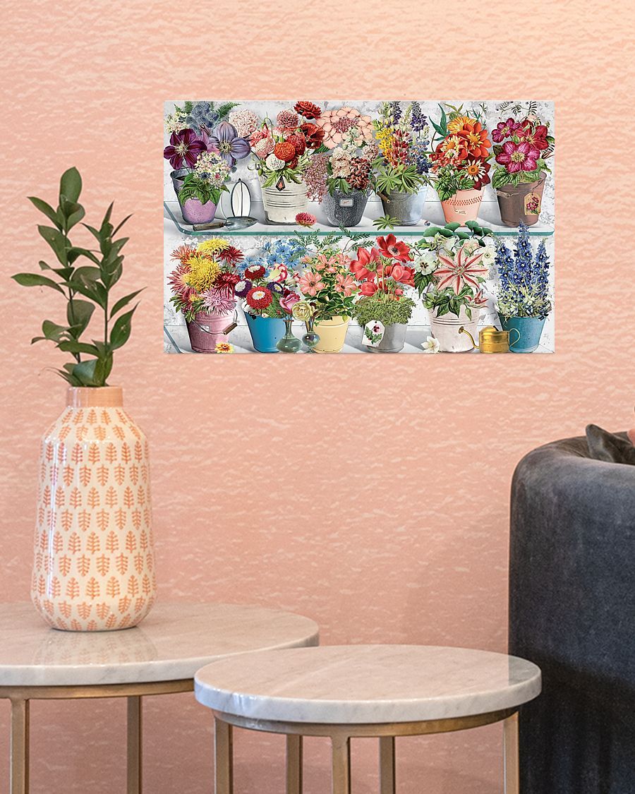 Garden Flower Images Horizontal Canvas And Poster | Wall Decor Visual Art