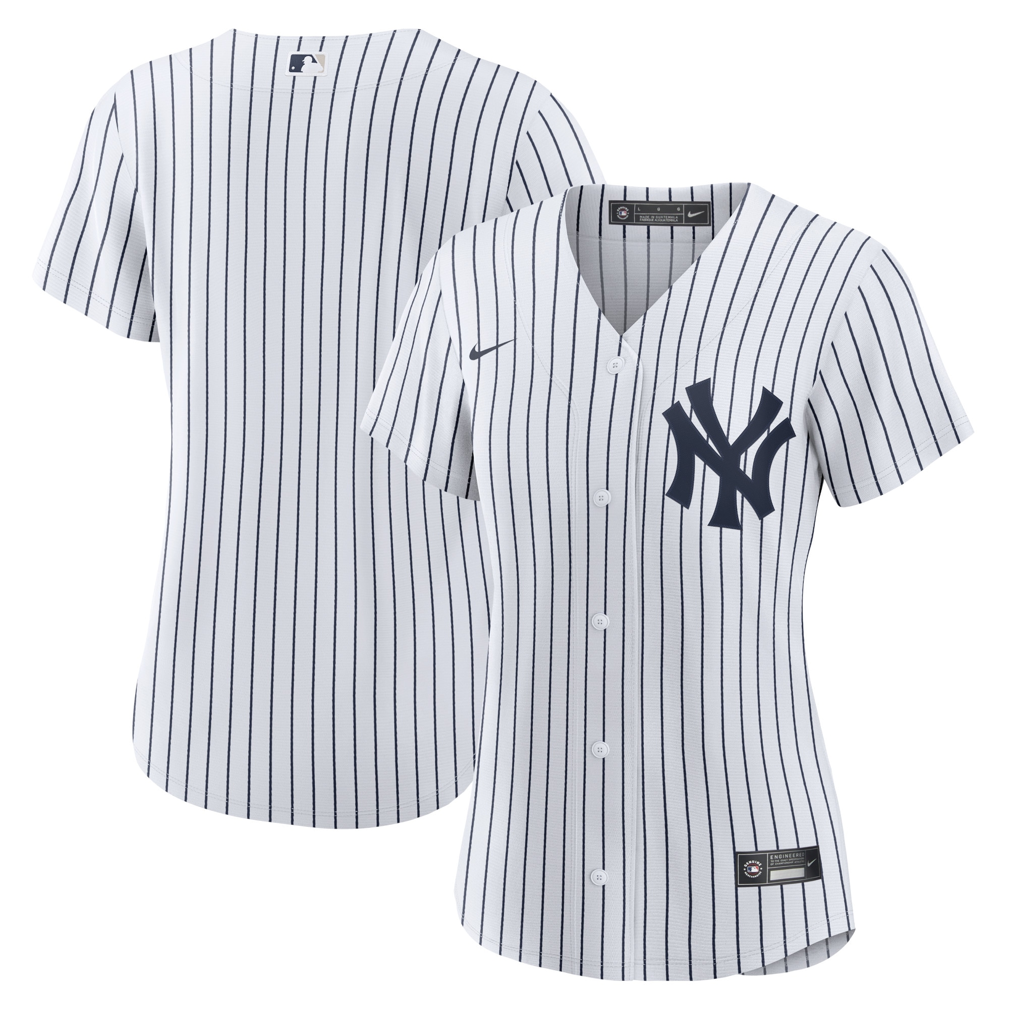 Women’s New York Yankees White Home Blank Jersey