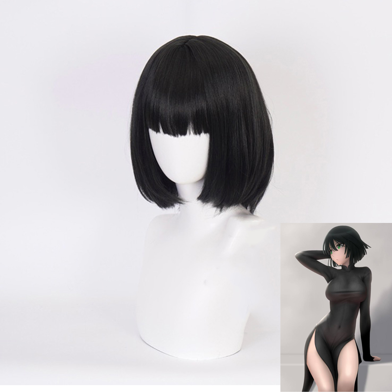 Anime One Punch Man Cosplay Wigs Fubuki Cosplay Heat Resistant Synthetic Wig Hair Halloween Party + Wig Cap alx