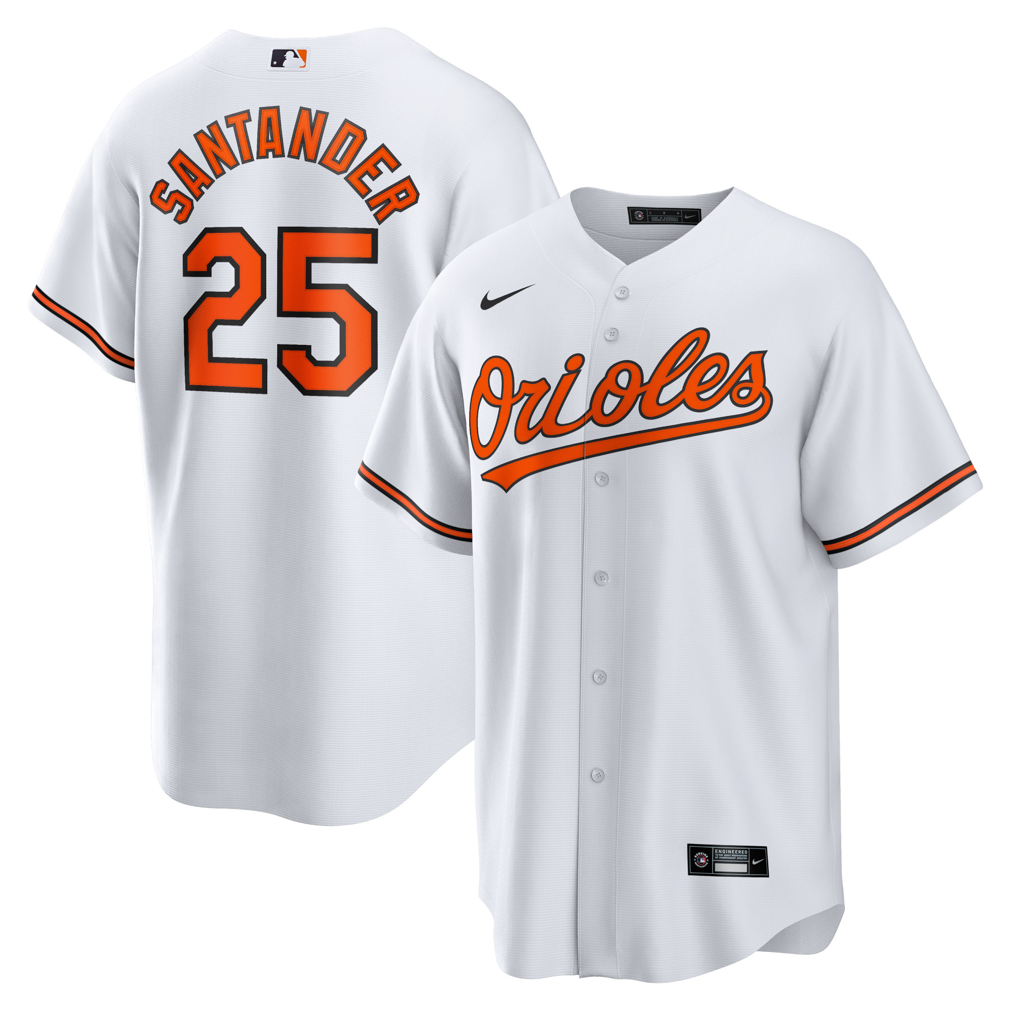 Men’s Baltimore Orioles Anthony Santander White Player Jersey