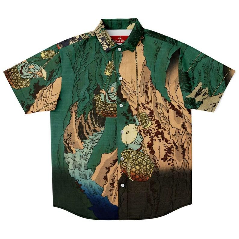 Hiroshige Multicolor Unique Design Hawaii Shirt Ha79088