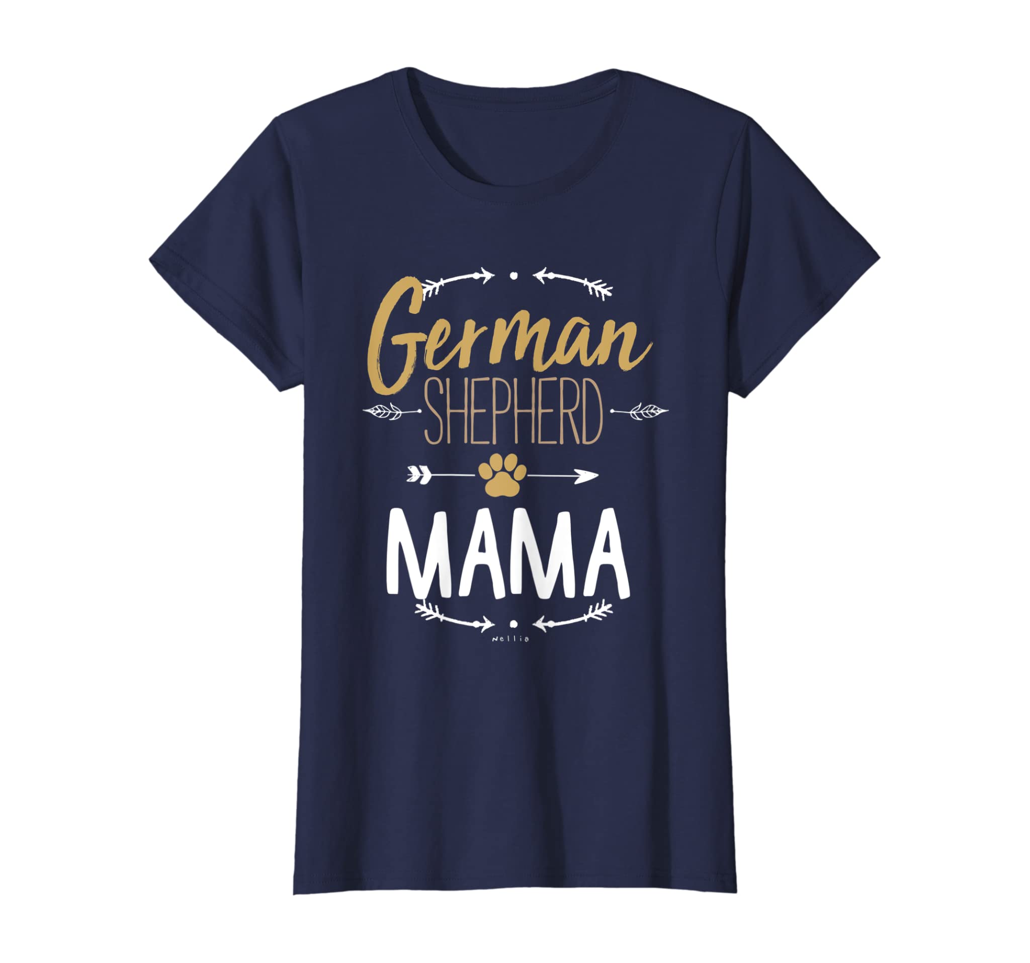 Womens German Shepherd Mama Shirt Arrows Dog Lover Gifts for Mom