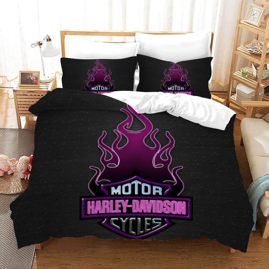 Motor Harley Davidson #4 Duvet Cover Quilt Cover Pillowcase Bedding Set Bed Linen Home Bedroom Decor