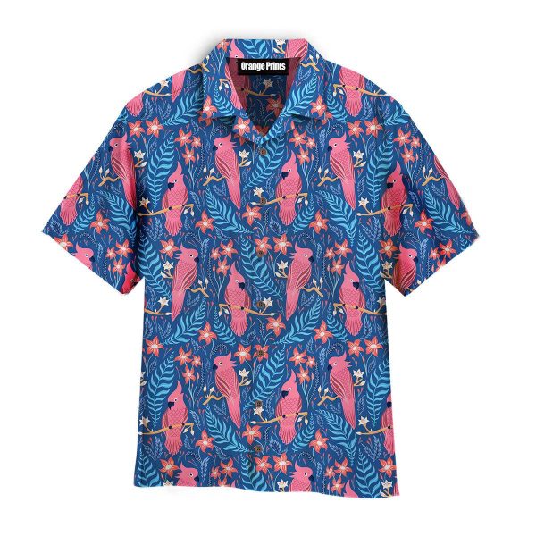 Tropical Parrots Pattern Hawaii Shirt For Men Women Ha34676