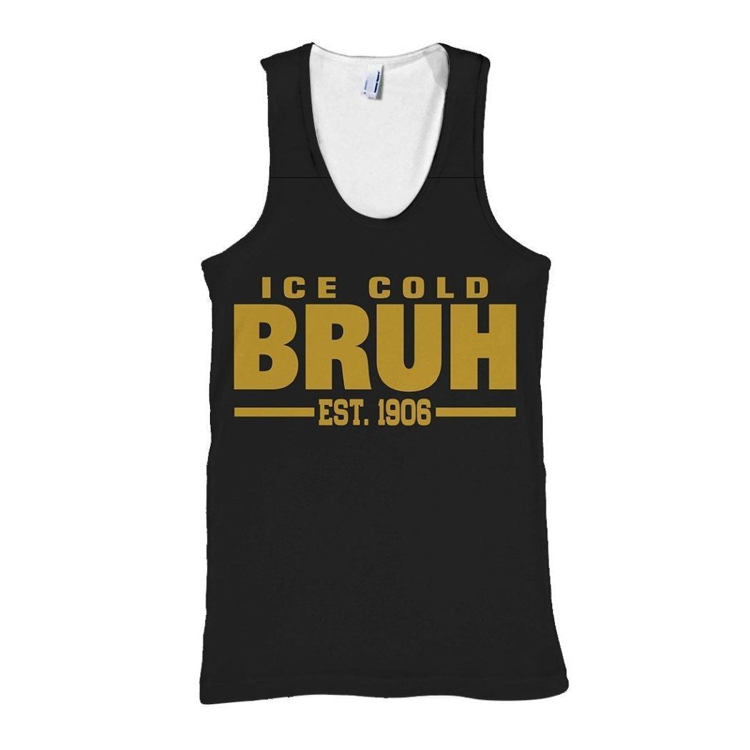 Wonderprint Tank Top Ice Cold Bruh Alpha Phi Alpha Tank Top