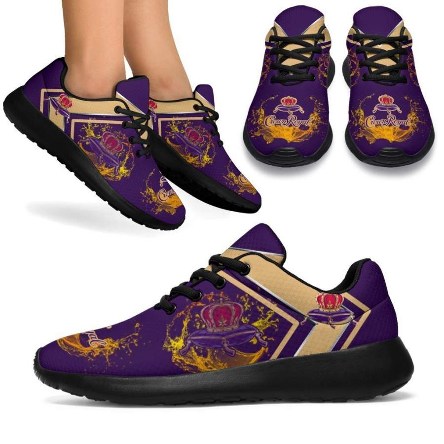 Crown Royal Sneakers Sporty Shoes For Whiskey Lover