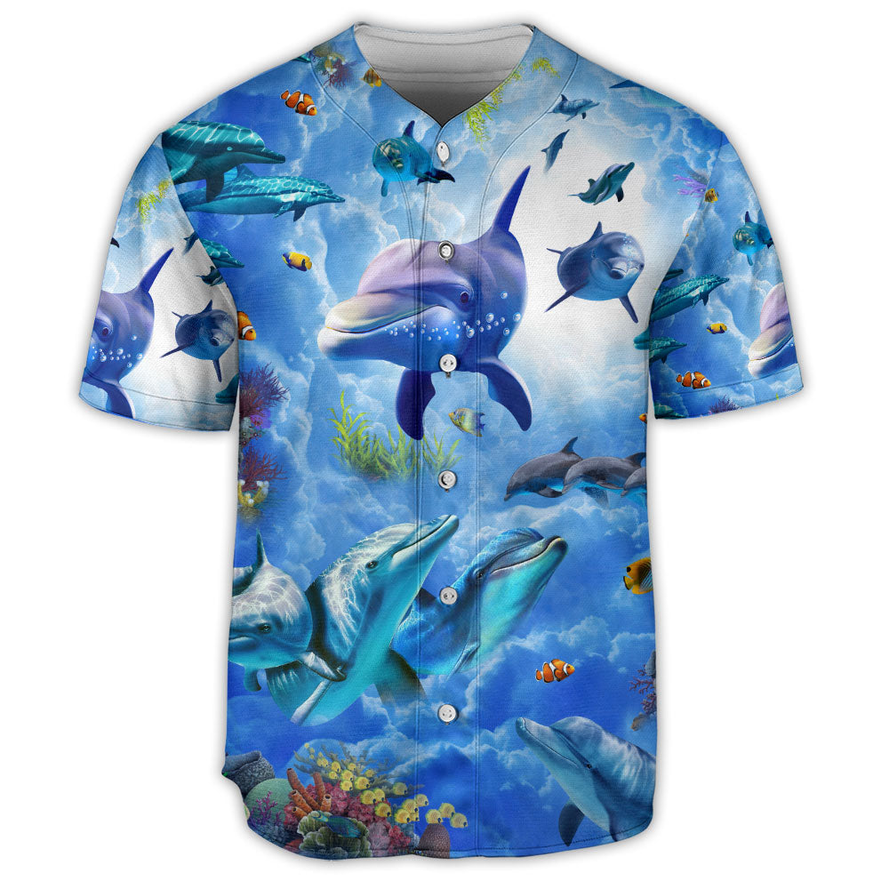 Dolphin Undersea Life Vibe  – Baseball Jersey