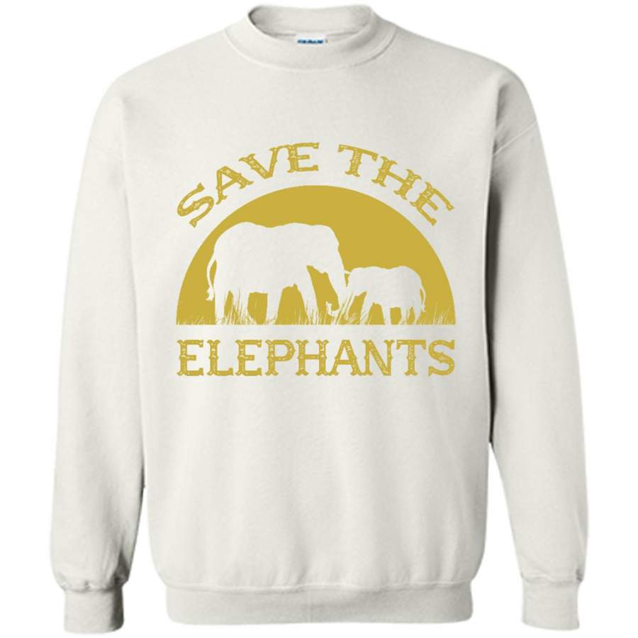 Save The Elephants – Gildan Crewneck Sweatshirt