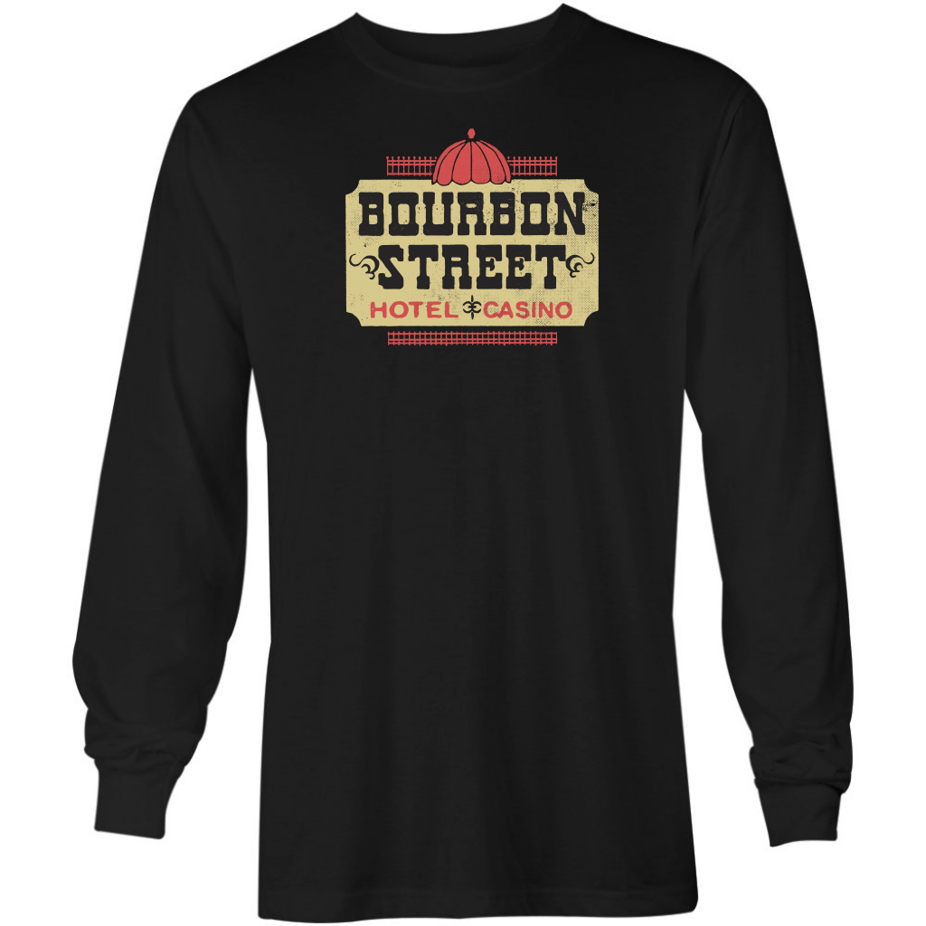 Bourbon Street Hotel and Casino – Vintage Las Vegas – Long Sleeve T-Shirt