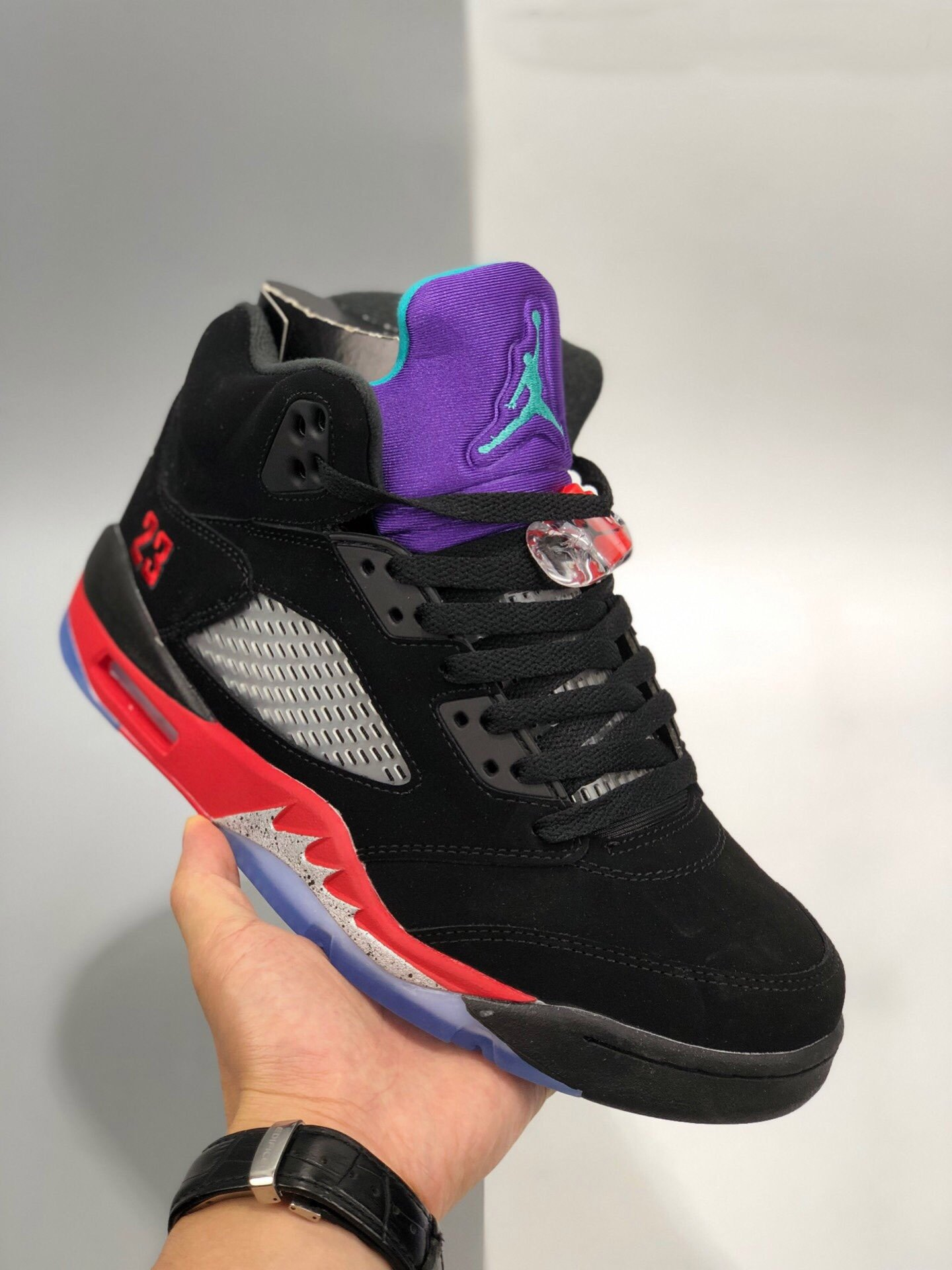 JD 5 Top 3 Black Fire Red Grape Ice New Emerald 601247