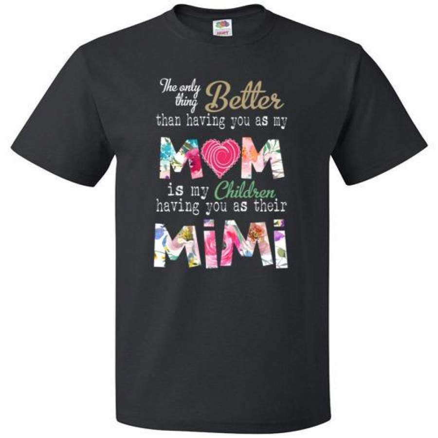 Dilypod personalized Mom and mimi watercoler shirt