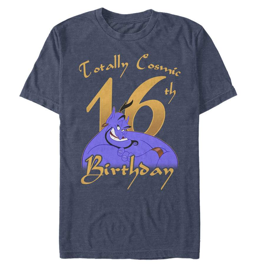 Aladdin Men’s Genie Cosmic 16th Birthday  T Shirt