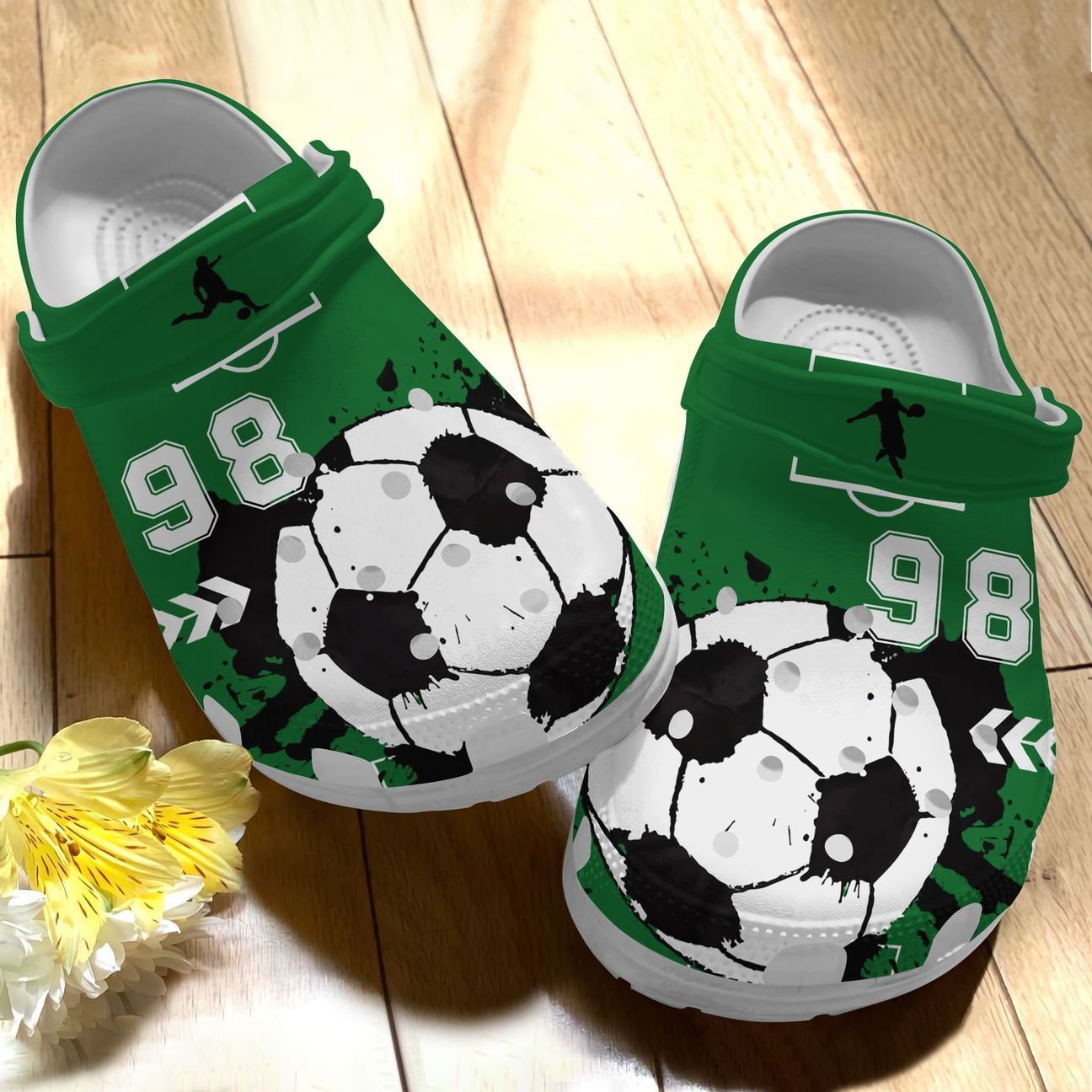 Soccer Personalized Clog, Custom Name, Text, Color, Number Fashion Style For Women, Men, Kid, Print 3D Soccer All Color Series