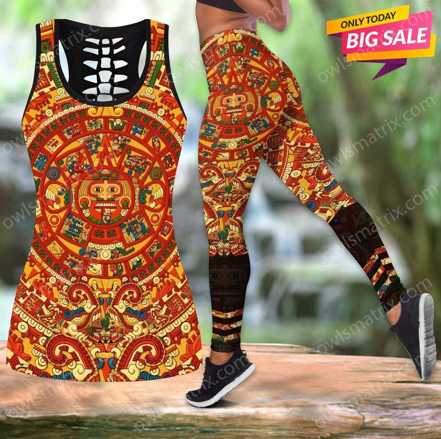 Aztec Mexican Combo Tank Top + Legging QB07032008