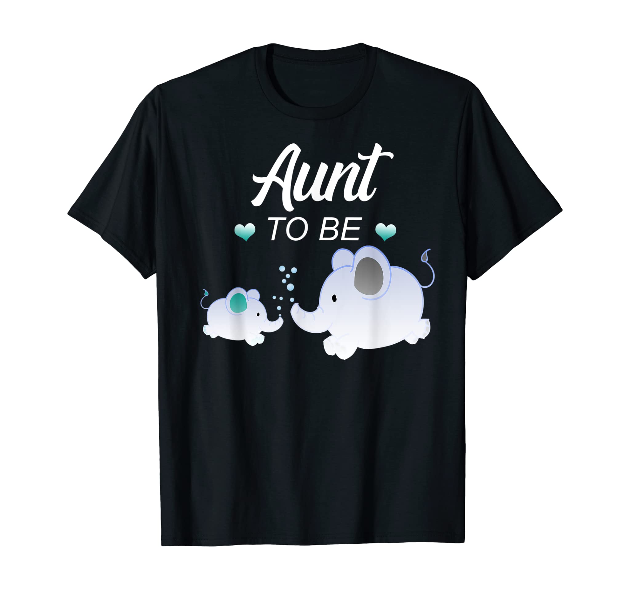 Aunt To Be Elephant Baby Shower For Boy T-Shirt