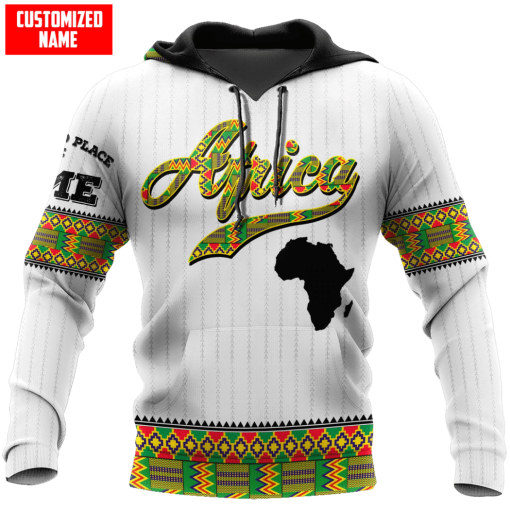 Africa African Pattern White Personalized 3D Over Printed