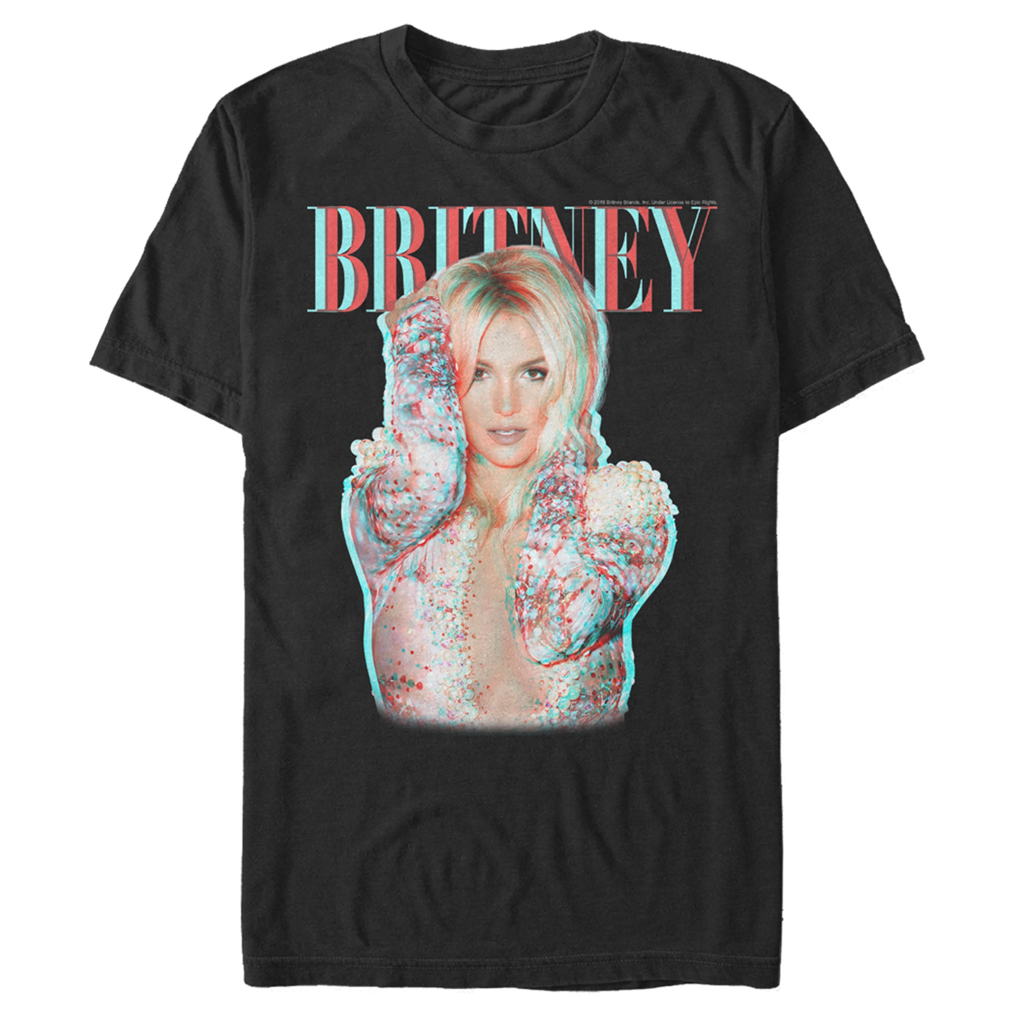 Britney Spears Men’S Pop Star Glitch  T-Shirt