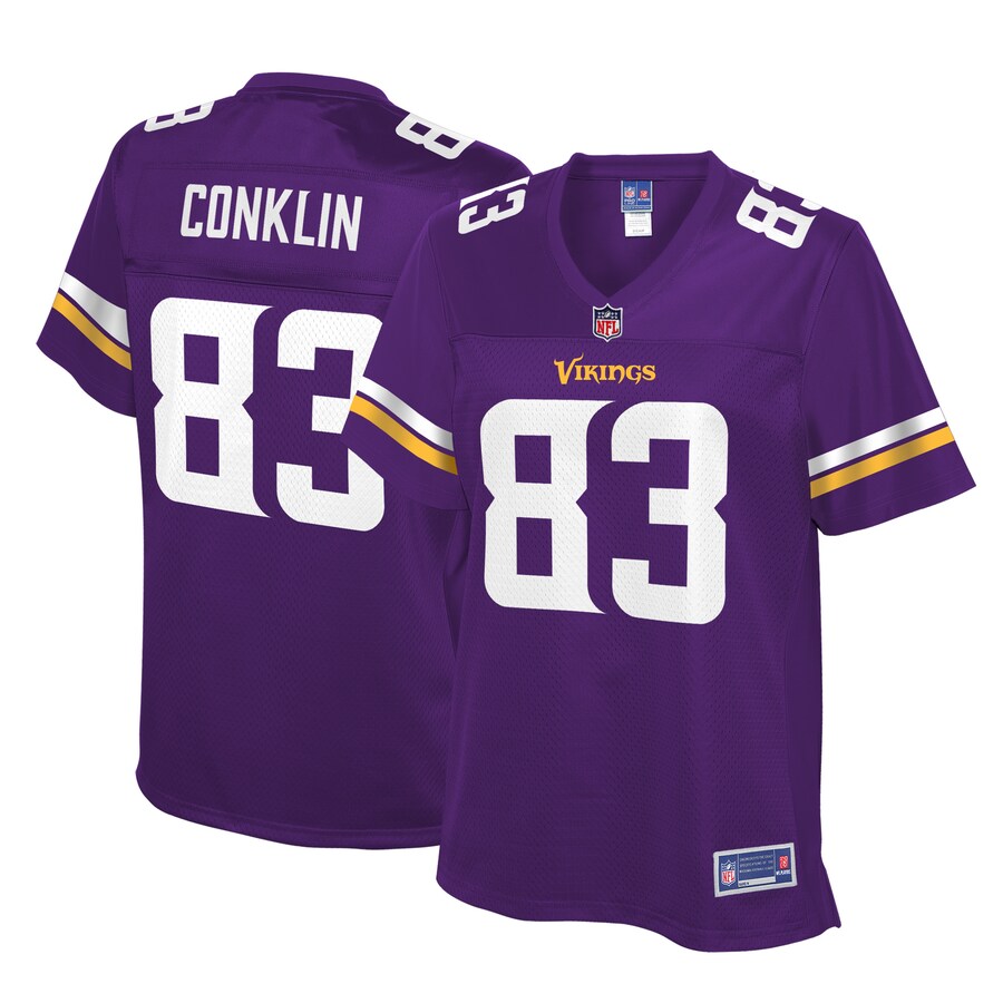 Tyler Conklin Minnesota Vikings NFL Pro Line Womens Player Jersey – Purple