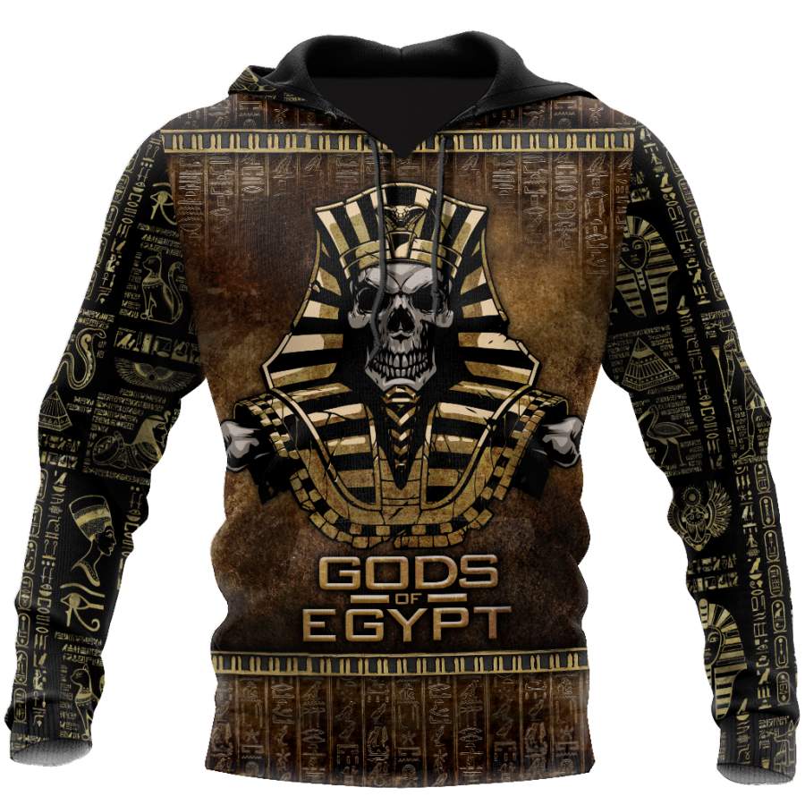Pharaoh Skull Ancient Egypt 3D Shirts for men and women