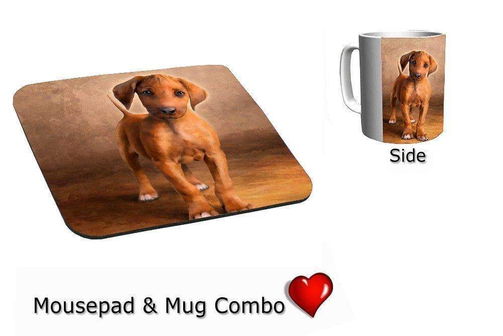 Rhodesian Ridgeback Puppy Dog Mug & Mousepad Combo Gift Set